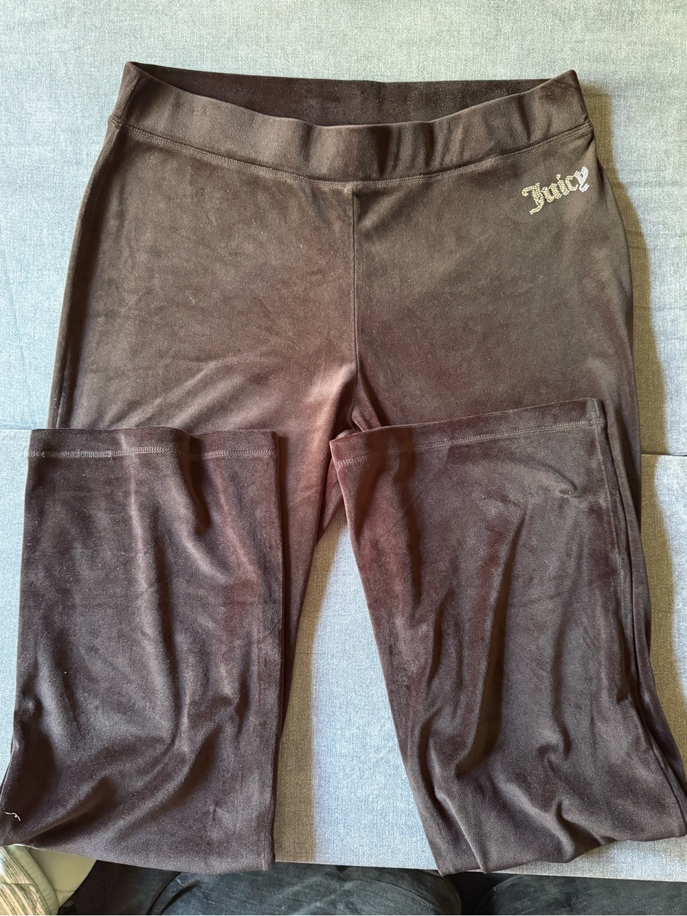 NWOT Juicy Couture Black Velour Pants